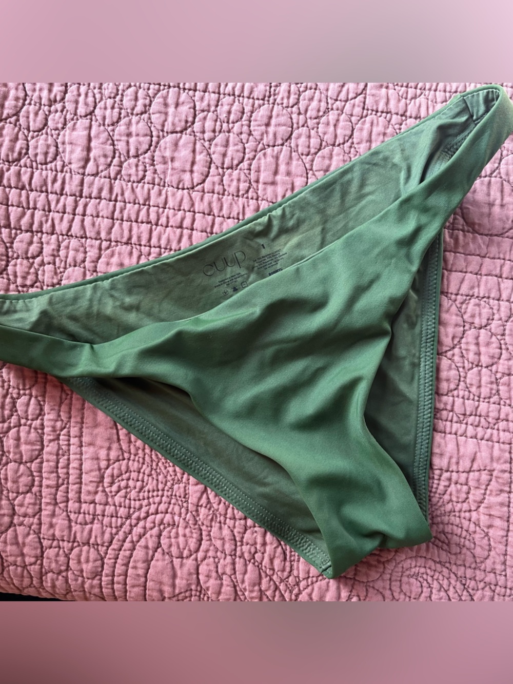 Cuup green cheeky bikini bottoms size 1